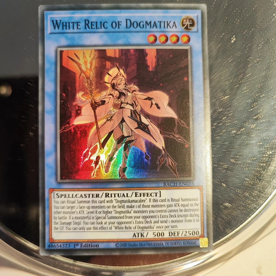 White Relic of Dogmatika BACH-EN035 Super Rare Battle of Chaos Yugioh.....  - Bild 1 von 1
