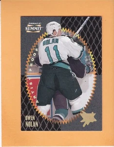 OWEN NOLAN 1996-97 PINNACLE SUMMIT ARTISTS PROOF PARALLEL #45 SAN JOSE SHARKS - Foto 1 di 2