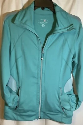 Mandarina, Turquesa Ligera Cremallera Ropa Deportiva Chaqueta con Elastizado, Talla M Foto 1 de 4