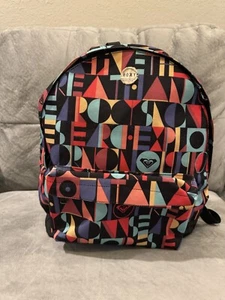 Roxy Be Young Multicolored Geometric Backpack - Picture 1 of 5
