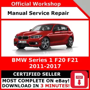 FACTORY WORKSHOP SERVICE REPAIR MANUAL BMW SERIES 1 F20 F21 2011 - 2017 - Picture 1 of 6