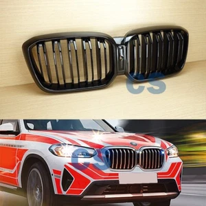 For BMW G01LCI G02LCI X3 X4 2022up M Shiny Black Front Grille W/Cam Sedan 4Door - Picture 1 of 7
