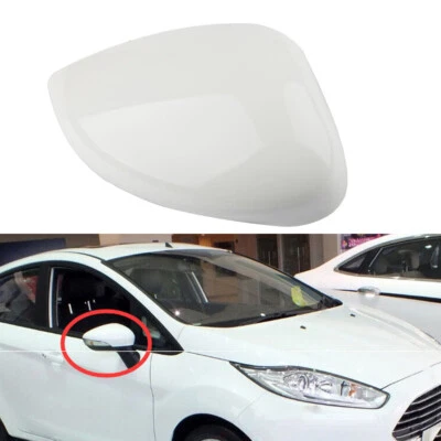 Tapa de espejo retrovisor lateral derecho pasajero blanco para Ford Fiesta MK7 2008-2017 Foto 1 de 4