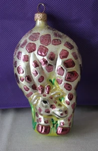 Vintage skurrile mundgeblasene Glas Giraffe Ornament - Bild 1 von 5