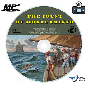 The Count Of Monte Cristo (Unabridged)-Alexandre Dumas CD-MP3 English Audiobook - Picture 1 of 1