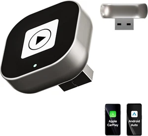 CL322 Wireless CarPlay Android Auto Adapter 2025 Mini Plug & Play for iPhone - Picture 1 of 9