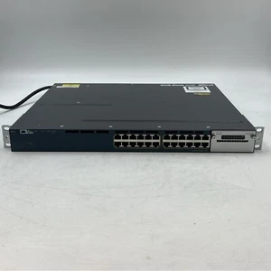 WS-C3560X-24P-S Cisco 3560X Series 24-Port PoE Switch W/ C3KX-PWR #2 - Afbeelding 1 van 9