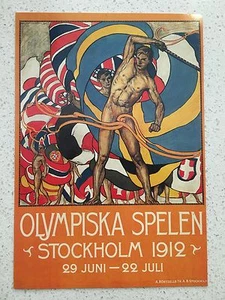 FANTASTIC 1912 STOCKHOLM OLYMPICS POSTCARD - OTHERS YEARS AVAILABLE FROM AUST. - Picture 1 of 3