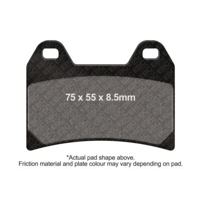 EBC Double H Brake Pad Front Left Ducati Monster 1000 S ie 992cc 2003 - 2005 - Image 1 of 4