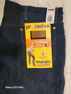 Wrangler Pro Rodeo Cowboy Cut Mens Jeans Size 42x34 Original Fit 100% Cotton - Picture 1 of 2