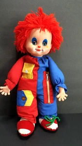 JUGUETE DE PAYASO DE PELUCHE Redbox = ojos dormidos/cara de vinilo suave = 13" de alto = cabello de hilo - Imagen 1 de 11