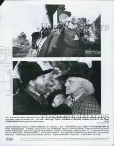 1990 Press Photo "Back to the Future Part III" Thomas Wilson,Christopher Lloyd - Picture 1 of 2