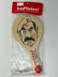 1990 Hummingbird Toy Co. Iraqi Wacker, Desert Storm Novelty, Paddle Ball, Saddam - Picture 1 of 6