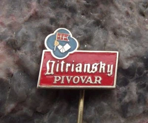 Pivovar Nitriansky Czechoslovakia Beer Lager Brewery Nitra Crest Pin Badge - Picture 1 of 5