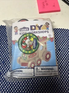 Lowes DIY Kids Workshop Build & Grow Kit - Holiday Train w/Patch NEW - Picture 1 of 1