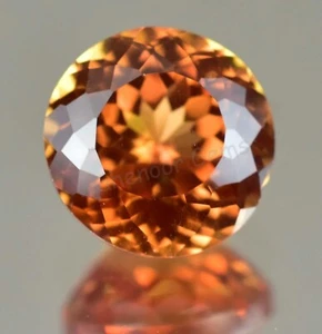 Natural Flawless Topazolite Garnet 8.00 Ct Round AGL Certified Loose Gemstone - Picture 1 of 7