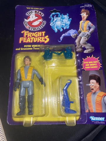 Real Ghostbusters Fright Features Peter Venkman Action Figure Vintage Kenner Cover
