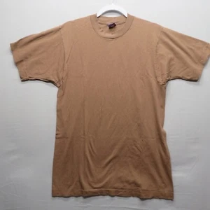 Camiseta marrón vintage DPSC por BVD cosida única hecha en EE. UU. años 80 talla grande - Imagen 1 de 6