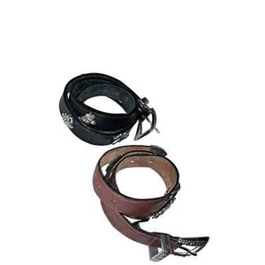 TWO Brighton Small Leather belts Mickey Mouse & Friends & Doggie Lovers - Picture 1 of 11