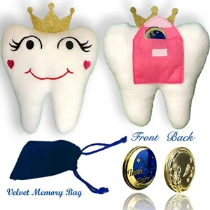 Tooth Fairy Pillow and Gold Coin Keepsake Gift Set for Boys and Girl - Picture 1 of 6