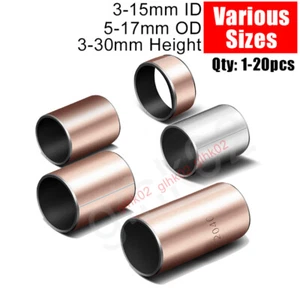 SF-1 Bearing Bushing Sleeve 3-15mm ID Self Lubricating Oilless Zinc Carbon Steel - Picture 1 of 6