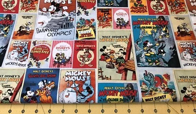 Póster de Mickey Mouse y Minnie 2015 100 % tela de algodón vendido por yarda #1983 Foto 1 de 2