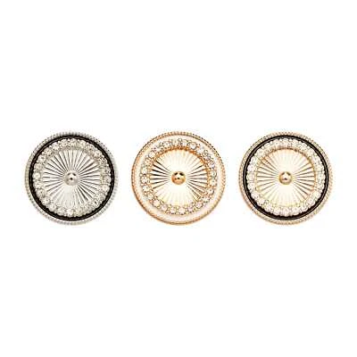 5pcs Vintage Rhinestone Button for Coat Sweater Sewing DIY Craft Decor - Image 1 of 4