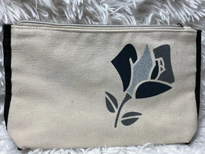 Lancome Black and Silver Rose makeup Bag - Brand New - Picture 1 of 1
