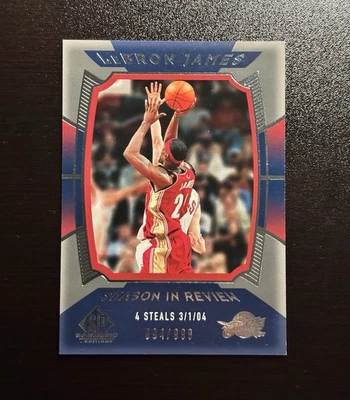 勒布朗·詹姆斯 2004-05 SP 比赛使用赛季评论 #'d /999 #144 骑士队 — 第 1/3 张图片