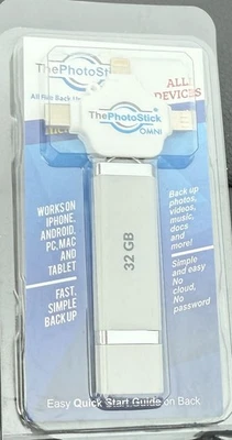 ®Omni USA ThePhotoStick 32GB USB Flash Drive & Memory Stick Photo & Video Backup - Image 1 of 3