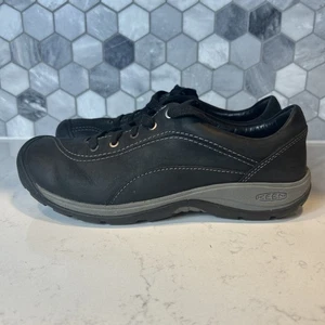 Keen Presidio II Damen-Schnürschuhe 10 Weite schwarz/stahlgrau gepflegt - Bild 1 von 19