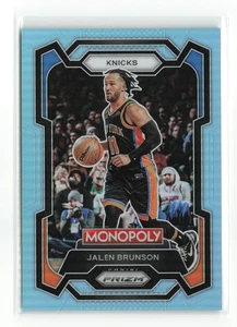 2023-24 PANINI PRIZM MONOPOLY JALEN BRUNSON #59 AZUL CLARO/199 KNICKS - Imagen 1 de 3