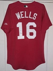Majestic Boston Red Sox Wells 16 Jersey Size M - Picture 1 of 24