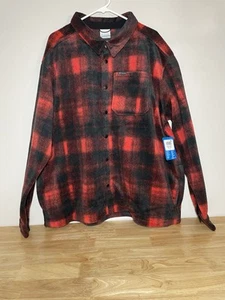 Columbia Steens Mountain Fleece Herren XXL Hemdjacke Buffalo kariert rot & schwarz! - Bild 1 von 18