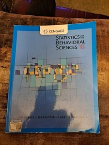 Statistics for the Behavioral Sciences Paperback - Picture 1 of 2