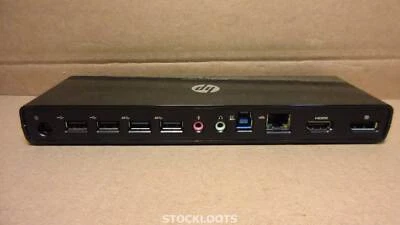 HP 3005pr USB 3.0 Port Replicator Docking Station HDMI DP 681280-001 EXCL PSU - Bild 1 von 4