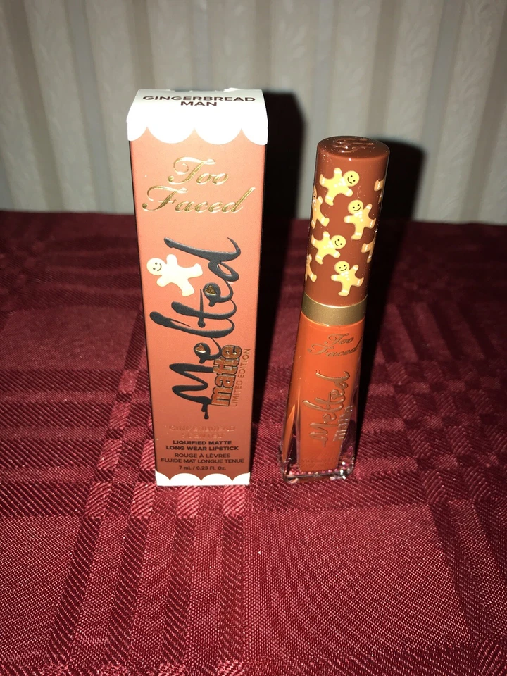 Too Faced Melted Matte Liquified Lipstick Gingerbread Girl Authentic