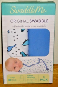 SwaddleMe Swaddle Me Original Swaddle Adjustable Baby Wrap 2 Pack Sm/Med 0-3Mths - Picture 1 of 3