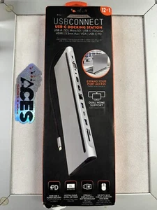 Hub de acoplamiento Helix Ethhubdh2 12 en 1 USB-C 100 vatios Pd con doble HDMI 4k - Imagen 1 de 3