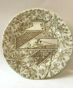 -Piccolo piatto vintage floreale con marchio stampa pollo sul retro usato.- - Foto 1 di 12