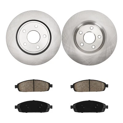 Front Disc Rotors Brake Pads For Jeep Grand Cherokee 2005 - 2010 Disc Brake Kit - Изображение 1 из 4