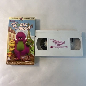 Barney - What a World We Share (VHS, 1999) Classic Collection Never Seen on TV - Imagen 1 de 10