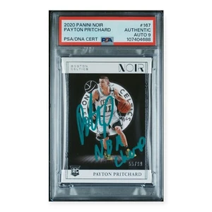 Payton Pritchard 2020 Panini Noir RC /99 Inscribed PSA 9 Auto Grade - Picture 1 of 2