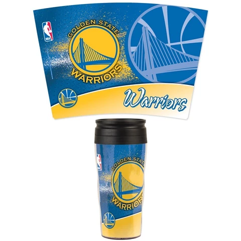 Golden State Warriors Wincraft NBA 16oz Contour Travel Mug FREE SHIP! Cover