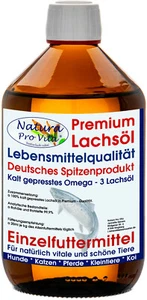 Lachsöl Hund Lebensmittelqualität natürlich und sehr rein Natura Pro Vita 0,5 L - Bild 1 von 5