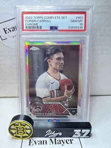 2023 Topps Chrome #401 Corbin Carroll Complete Set Rookie Image Variation PSA 10 - Picture 1 of 2