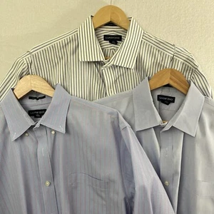 Lands' End (3) Pinpoint Oxfords Size 17 1/2 Tall 37 Tailored Fit Tall - Picture 1 of 23