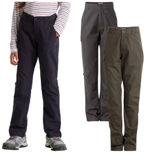 Craghoppers Junior Kiwi II Hiking Walking Trousers Boys Girls Cargo Pant - Picture 1 of 9
