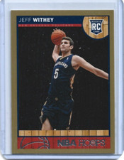 Jeff Withey New Orleans Pelicans 2013-14 Panini Hoops Basketball Gold Card #295
