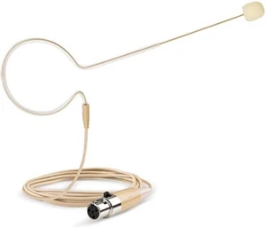 Beige Single Earhook Headset Microphone for Shure Wireless-TA4F 4pin mini XLR - Picture 1 of 4